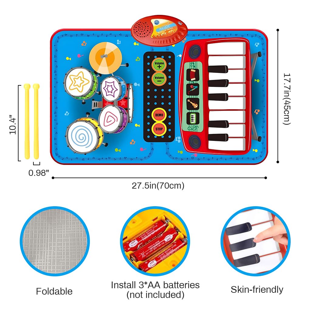 BeatDrop™ Magic Piano Play Mat