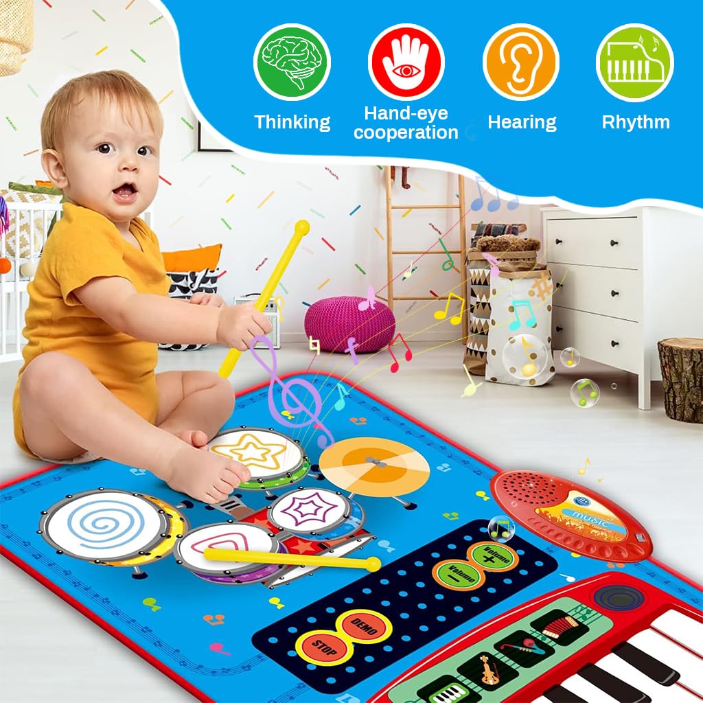 BeatDrop™ Magic Piano Play Mat