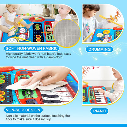 BeatDrop™ Magic Piano Play Mat