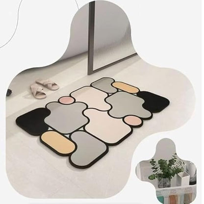 AuraBlend Abstract Floor Carpets(Pack of 2)