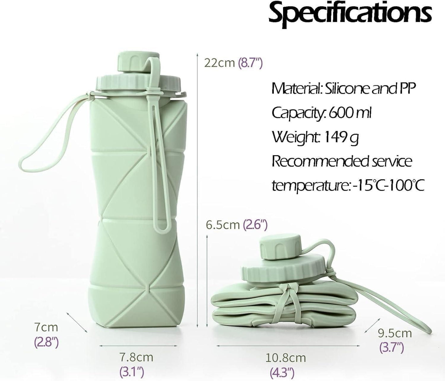 AquaFold™ Collapsible Water Bottle