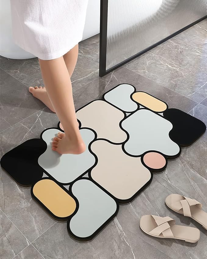 AuraBlend Abstract Floor Carpets(Pack of 2)