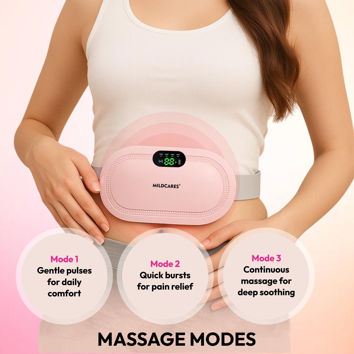 Portable Cordless Heating Pad for Menstrual Pain Relief