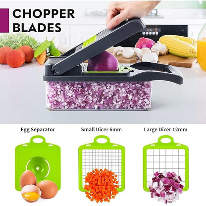 A Multifunctional 14 in 1 Vegetable Chopper