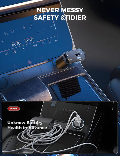 Car 4-in-1 Retractable Fast Charging Adapter